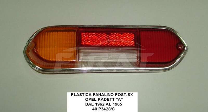 PLASTICA FANALINO OPEL KADETT A 62 - 65 POST.SX - Clicca l'immagine per chiudere